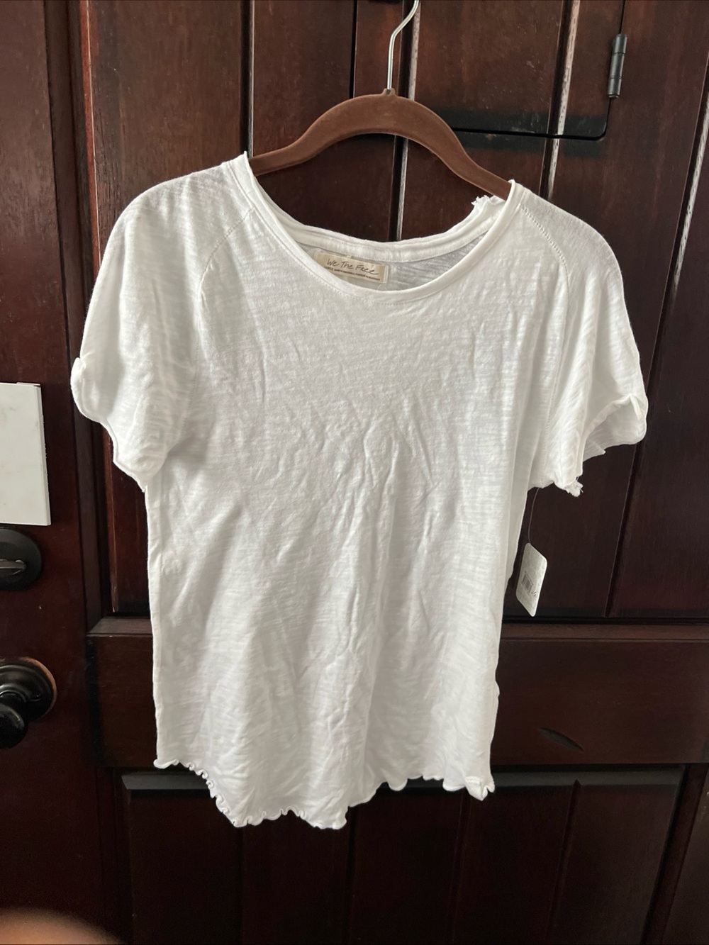 We The Free people baby White Short Sleeve Crewneck Tee